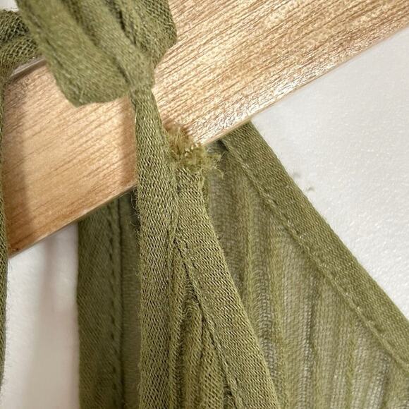 ZIMMERMANN Belted Crinkled Ramie and Cotton Blend Jumpsuit - Picture 11 of 11